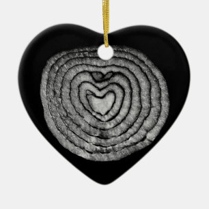 Heart Shaped Onion Ceramic Ornament