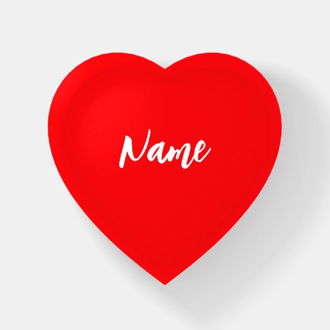 Heart shaped paper weight- HAMbyWG  Paperweight (Front)