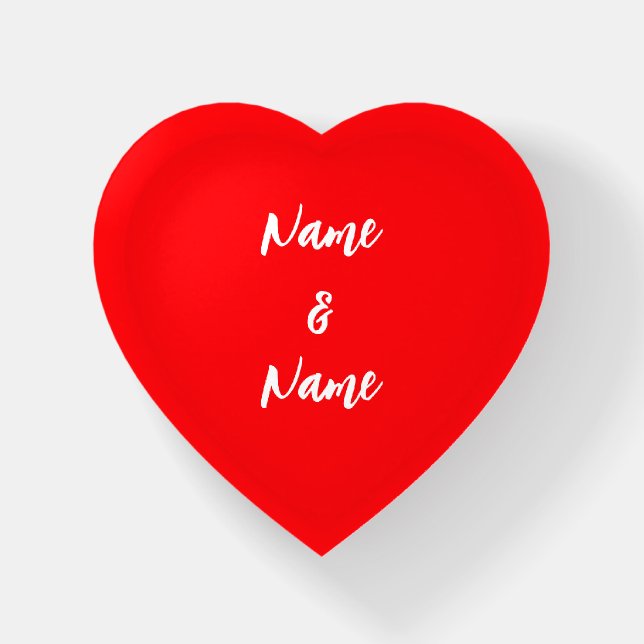 Heart shaped paper weight- HAMbyWG  Paperweight (Front)
