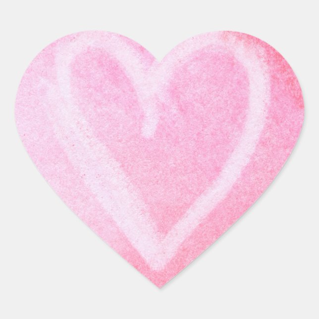 Heart-Shaped Pastel Pink Stickers (Front)