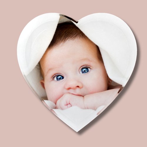 Heart Shaped Personalized Photo  Paperweight
