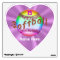 Heart Shaped Personalized Softball Decals for Girl
