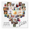 Heart Shaped Photo Collage Funeral Memorial