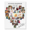 Heart Shaped Photo Collage Funeral Memory Board
