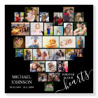 Heart Shaped Photo Collage Funeral Service