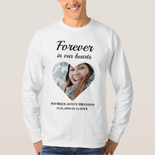 Heart shaped photo Forever in our hearts T-Shirt