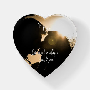 Heart shaped Photo Paper Weight- HAMbyWG Paperweight