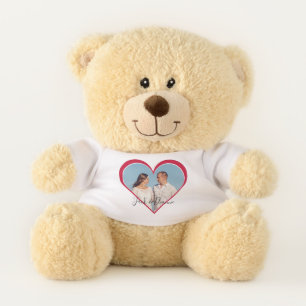 Heart Shaped Photo Teddy Bear