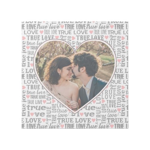 Heart Shaped Photo True Love Valentines or Wedding Gallery Wrap