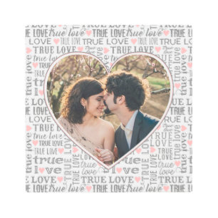 Heart Shaped Photo True Love Valentines or Wedding Metal Print