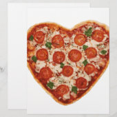 heart shaped pizza (Front/Back)