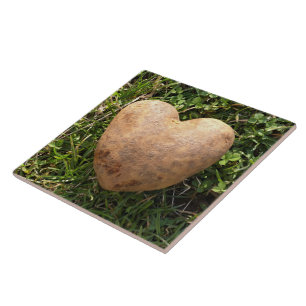 Heart Shaped Potato Ceramic Tile