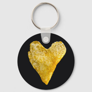 Heart Shaped Potato Chip Keychain