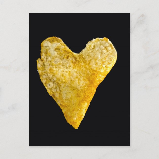 Heart Shaped Potato Chip Postcard (Front)
