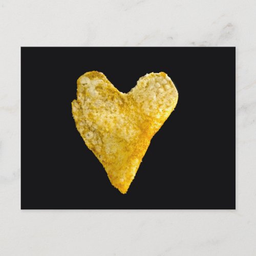 Heart Shaped Potato Chip Postcard