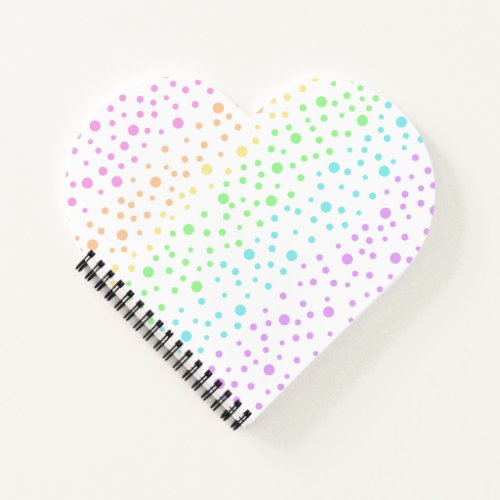 Heart_Shaped Rainbow Notebook