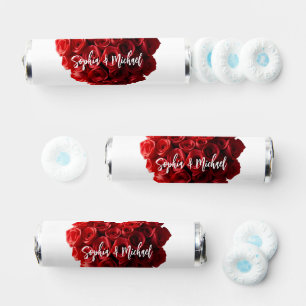 Heart Shaped Red Roses-Wedding- Breath Savers® Mints