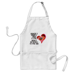Heart Shaped Red Tomato Jokes Quotes Adult Apron