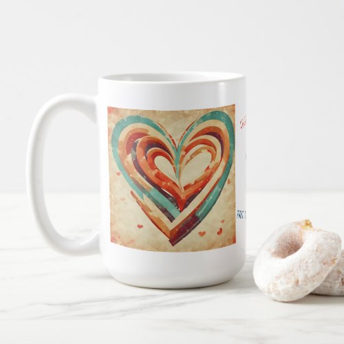 Heart_Shaped Retro  Coffee Mug