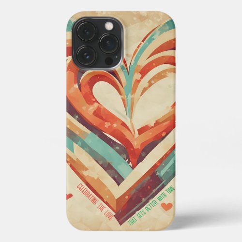 Heart_Shaped Retro iPhone 13 Pro Max Case