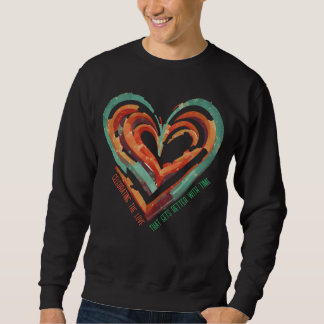 Heart-Shaped Retro Sweatshirt