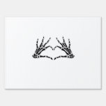 Heart-Shaped Skeleton Hands - Unique Art For Skele Sign