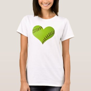 Heart Shaped Softball Tank Top. by Softball_designs_JMA at Zazzle