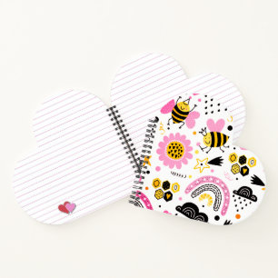 Heart Shaped Spiral Bound Notebook