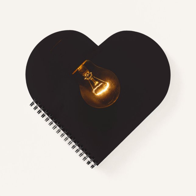Heart Shaped Spiral Bound Notebook (Front)
