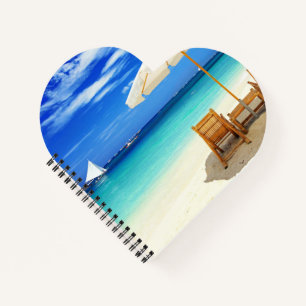Heart Shaped Spiral Bound Notebook