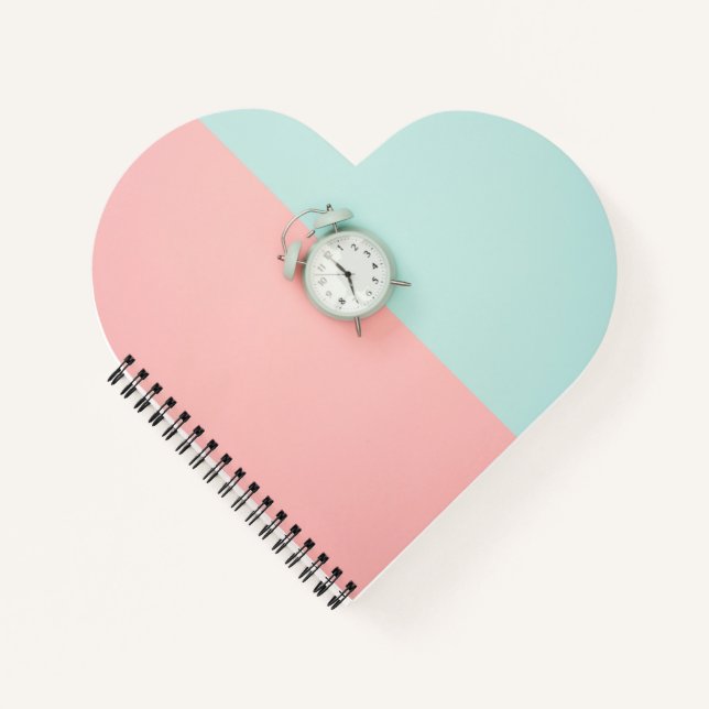 Heart Shaped Spiral Bound Notebook (Front)