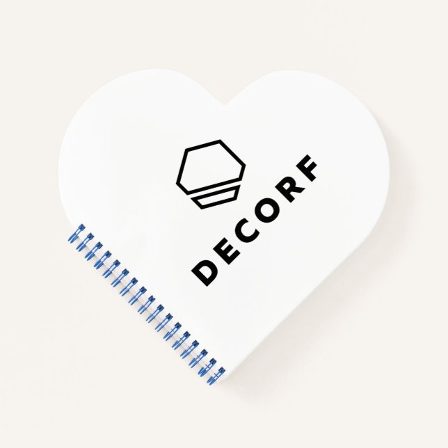 Heart Shaped Spiral Bound Notebook (Front)