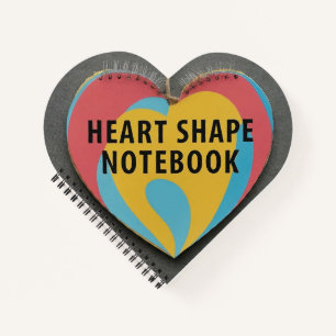 Heart-Shaped Spiral Notebook