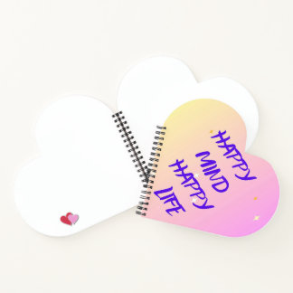Heart-Shaped Spiral Notebook – Motivational 