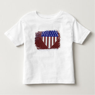 Heart-Shaped Stars and Stripes Toddler T-shirt