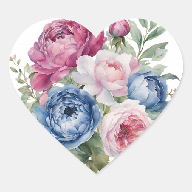 Heart shaped Sticker Label (Front)