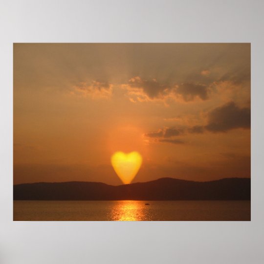 heart shaped sun print