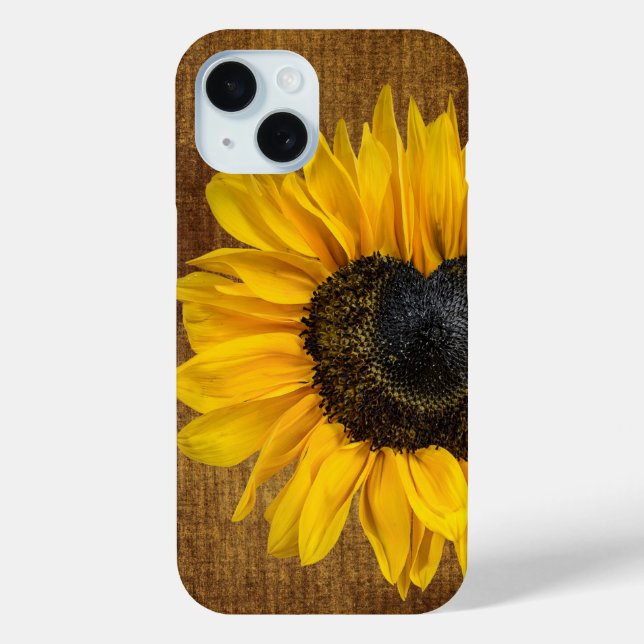 Heart-Shaped Sunflower Case-Mate iPhone Case (Back)
