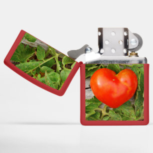 Heart Shaped Tomato Zippo Lighter