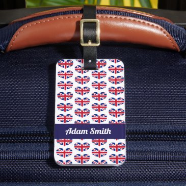 Heart Shaped UK Flag / Union Jack Personalized