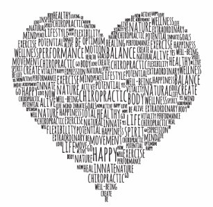 heart shaped words office