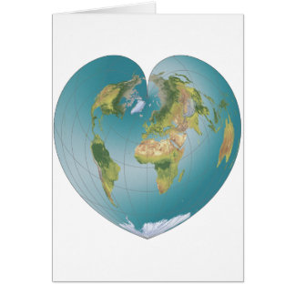 Heart-Shaped World Cards