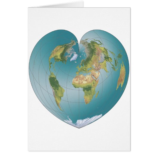 Heart-Shaped World Cards (Front)