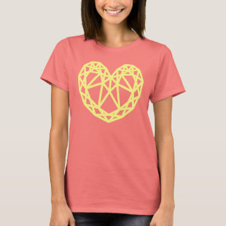 heart shaped yellow diamond T-Shirt