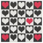 Heart shapes fabric