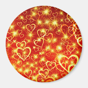Heart Shapes Pattern-25622 Magnet