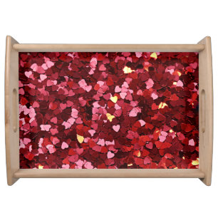 Heart Shapes Texture-20622 Serving Tray
