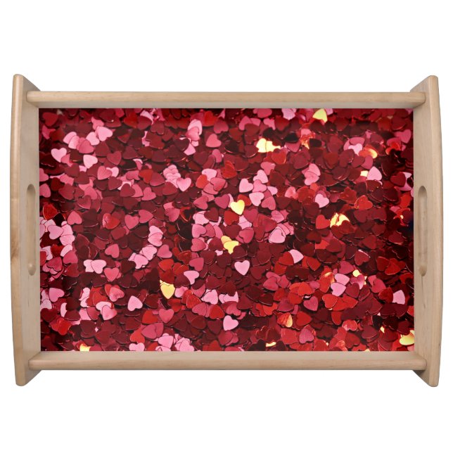 Heart Shapes Texture-20622 Serving Tray (Front)