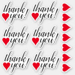 [ Thumbnail: Heart Shapes & Thankful "Thank You!" Stickers ]