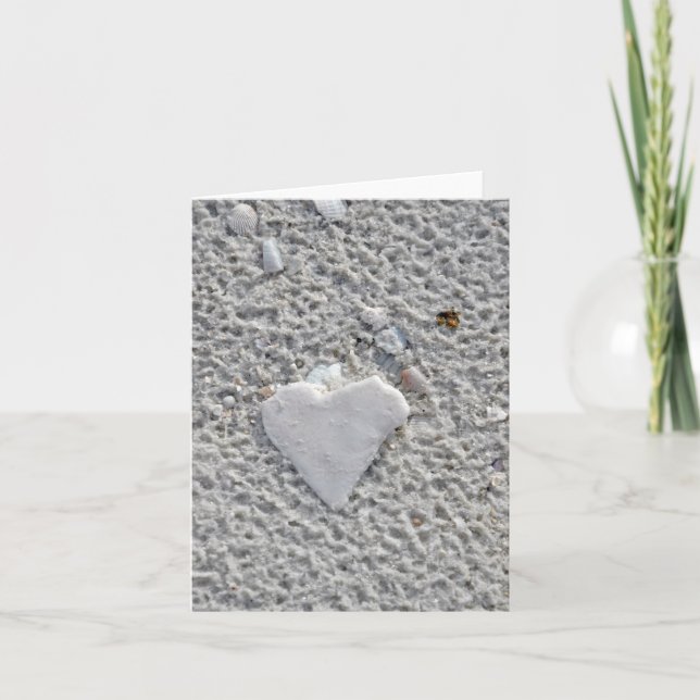 Heart Shell Blank Note Card (Front)